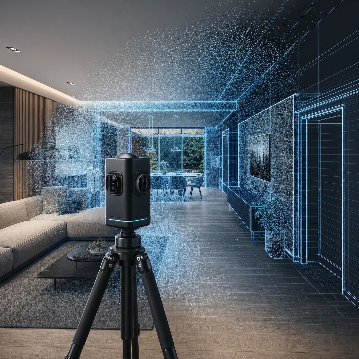 Modern spatial capture combines multiple data sources into a single navigable digital environment.